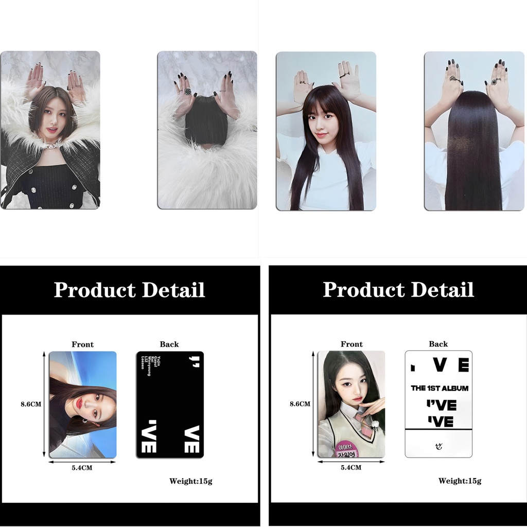 Set 6 Tấm Thẻ Ảnh Lomo Các Thành Viên Nhóm Nhạc REI LIZ LEESEO WONYOUNG GAEUL