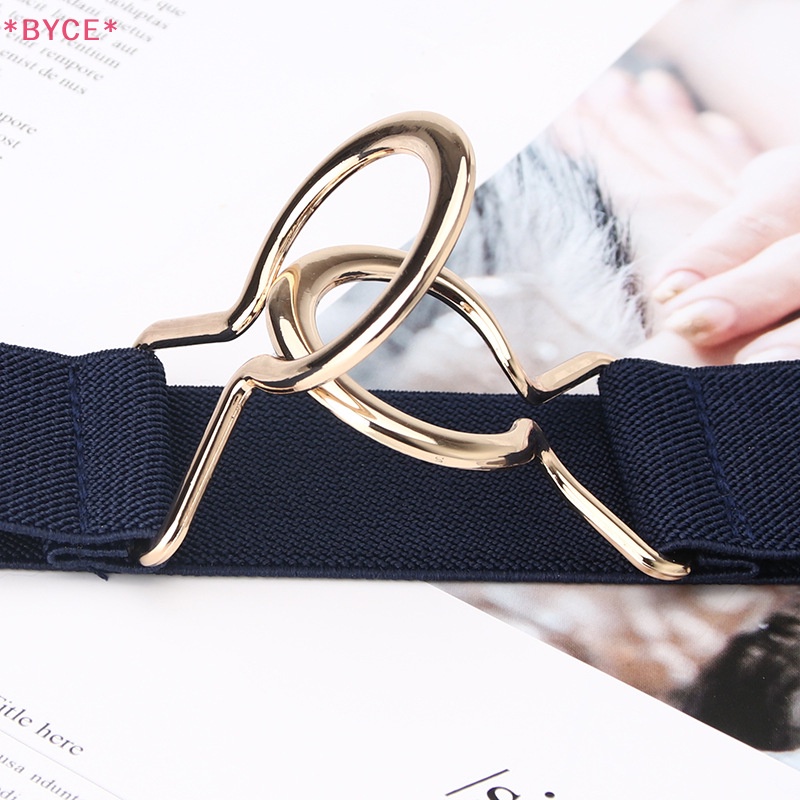 Thắt Lưng Mỏng Co Giãn Khóa Kim Loại Thanh Lịch Cho Nữ Mới
