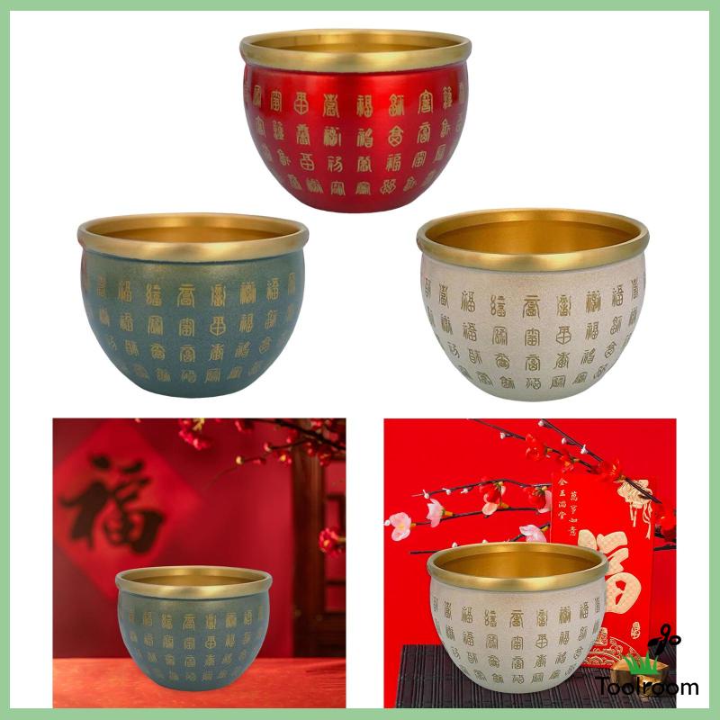 Chén Phong Thủy May Mắn Bằng Đồng Thau Để Bàn Trang Trí
