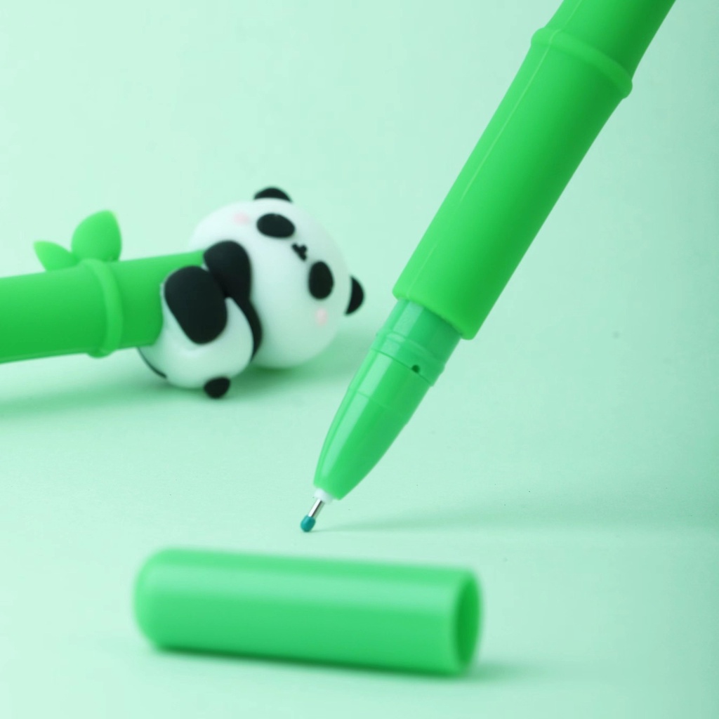 1 Bút Mực Gel Silicon Hình Gấu Trúc Dễ Thương
