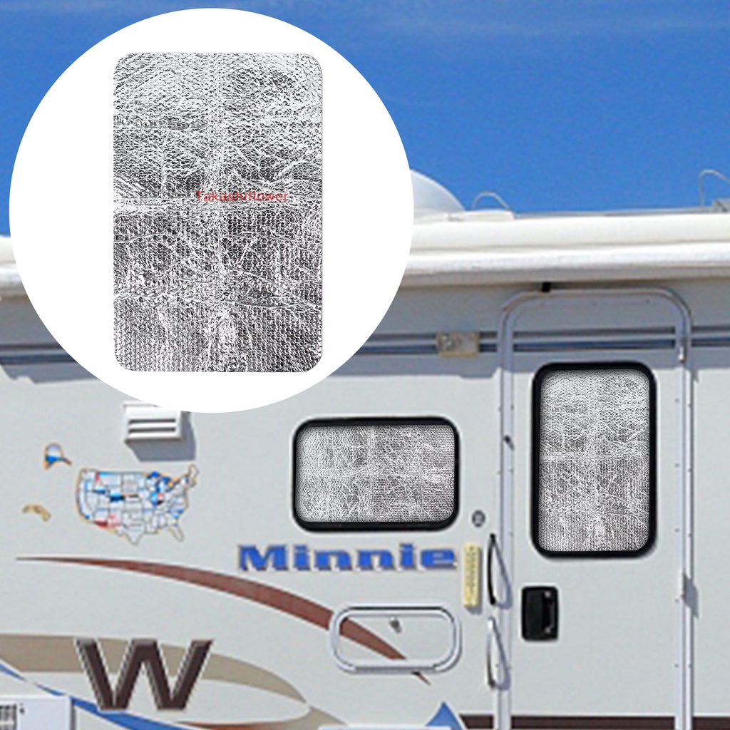 Set 2 Tấm Che Cửa Sổ Dày 6Mm Cho Xe Hơi RV 24.99 "x 16.02"