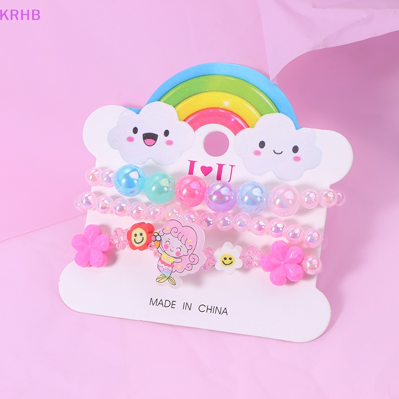 1 Vòng Tay Chuỗi Hạt Dễ Thương Cho Bé Gái Mới