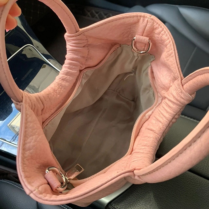 Ielgy Túi Xách Bằng Da Mềm Gấp Được Phong Cách Hàn Quốc Cho Nữ