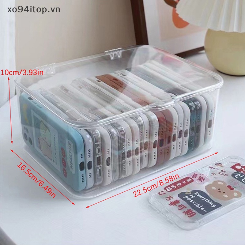 Hộp Nhựa Trong Suốt Đựng Dây Cáp Để Bàn Tiện Lợi