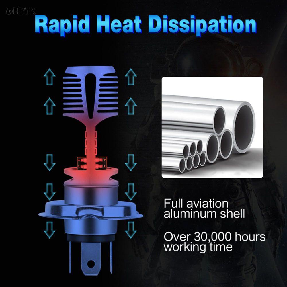 Đèn Pha LED P15D H4 12 Bóng Chất Lượng Cao Cho Xe Mô Tô