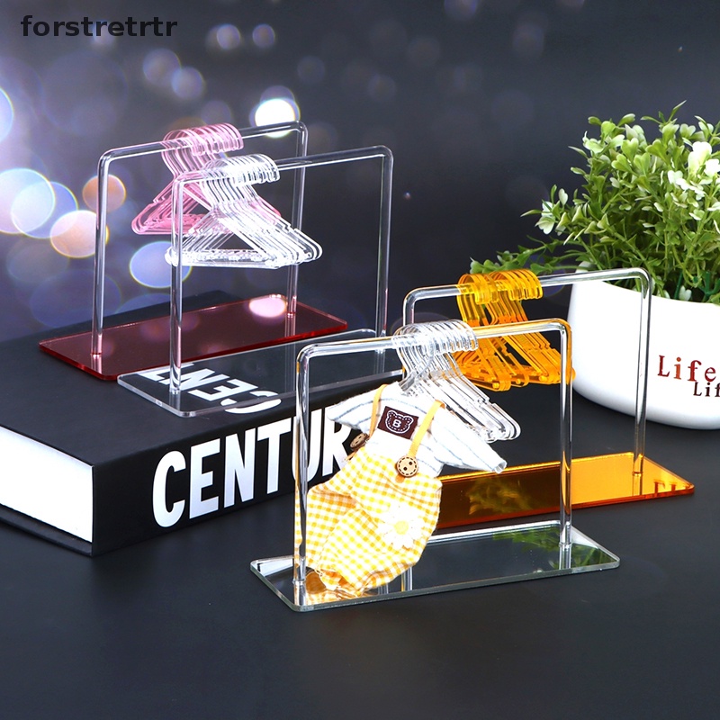 1 Bộ Giá Đỡ Phơi Khô Quần Áo / Bông Tai Trang Trí Nhà Búp Bê Tỉ Lệ 1: 12