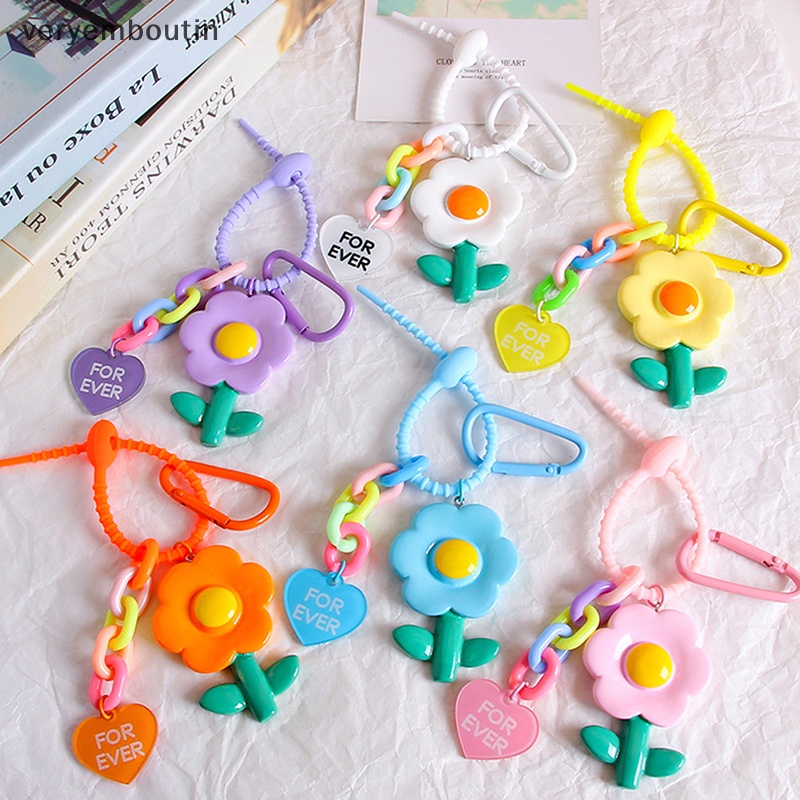 Móc Khóa Hình Bông Hoa Ngọt Ngào Dễ Thương