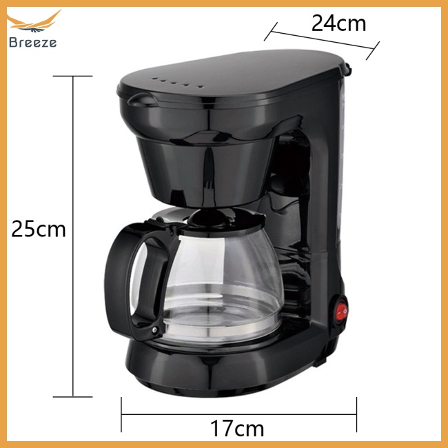 Máy Pha Cà Phê Tự Động Dung Tích Lớn 650w 750ml Kèm Đế Giữ Nhiệt
