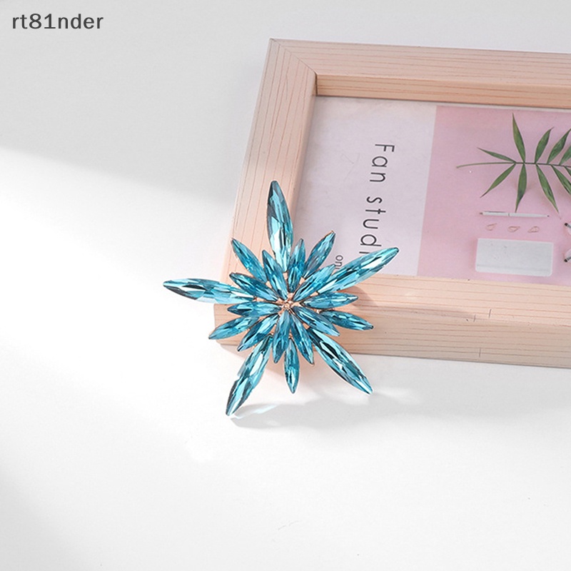 Rt Ghim Cài Áo Hình Bông Tuyết Đính Đá Pha Lê Nhiều Màu Thời Trang Cho Nữ