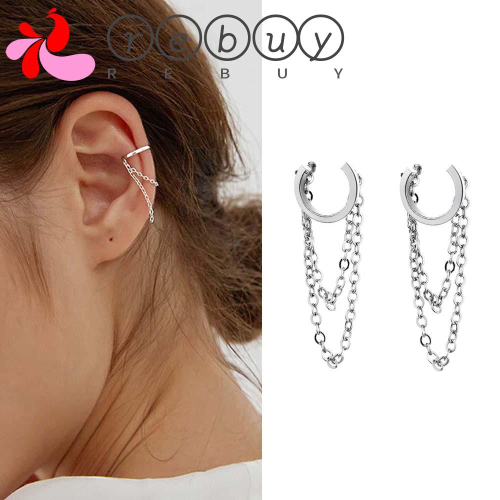Khuyên Tai Dạng Kẹp Hình Tròn Phong Cách Hàn Quốc Cho Nữ|Khuyên Kẹp Tai Không Xỏ Lỗ Nhiều Màu Sắc