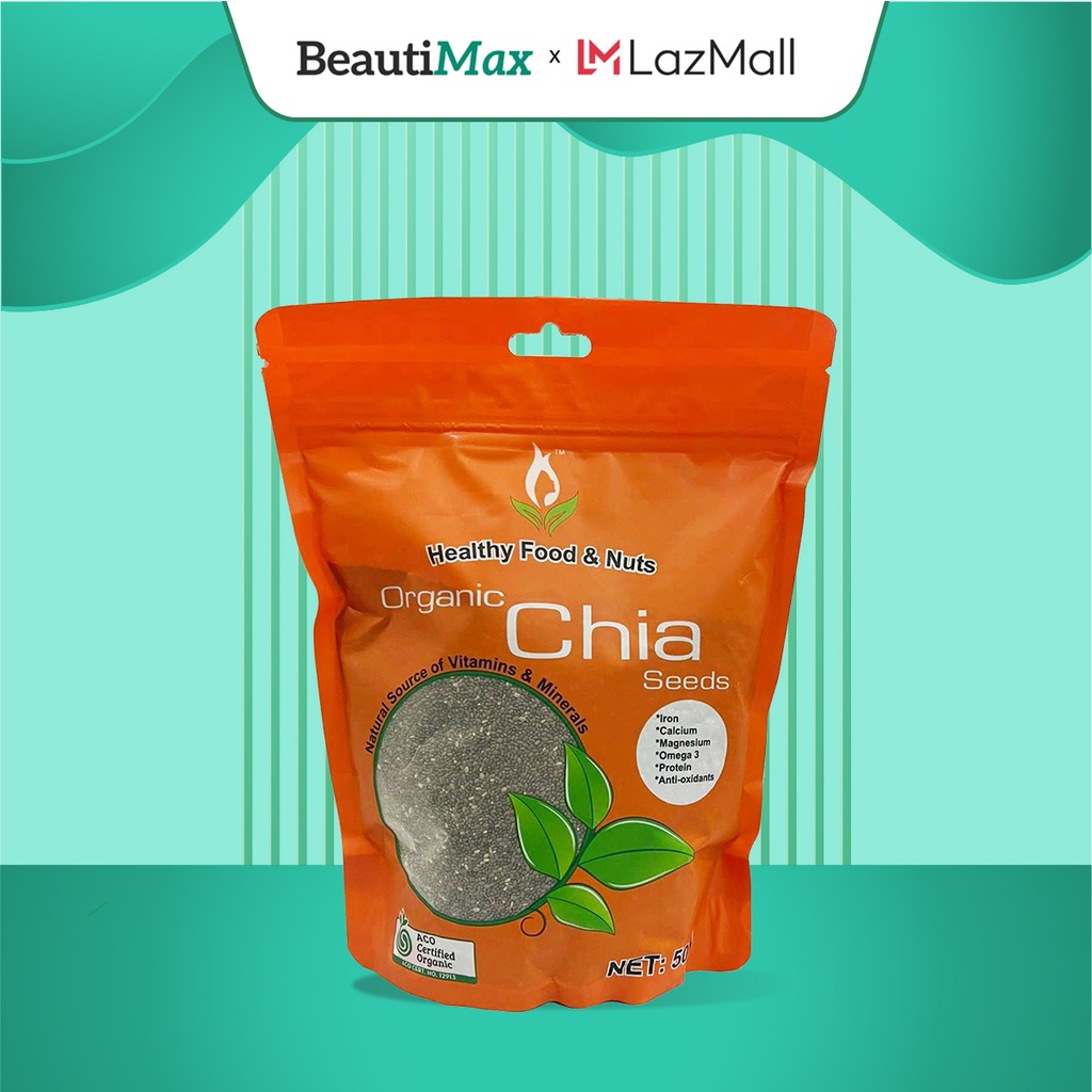 Hạt chia Úc organic chia seed nature superfood hữu cơ gói 500g Extaste Extate Official Mall