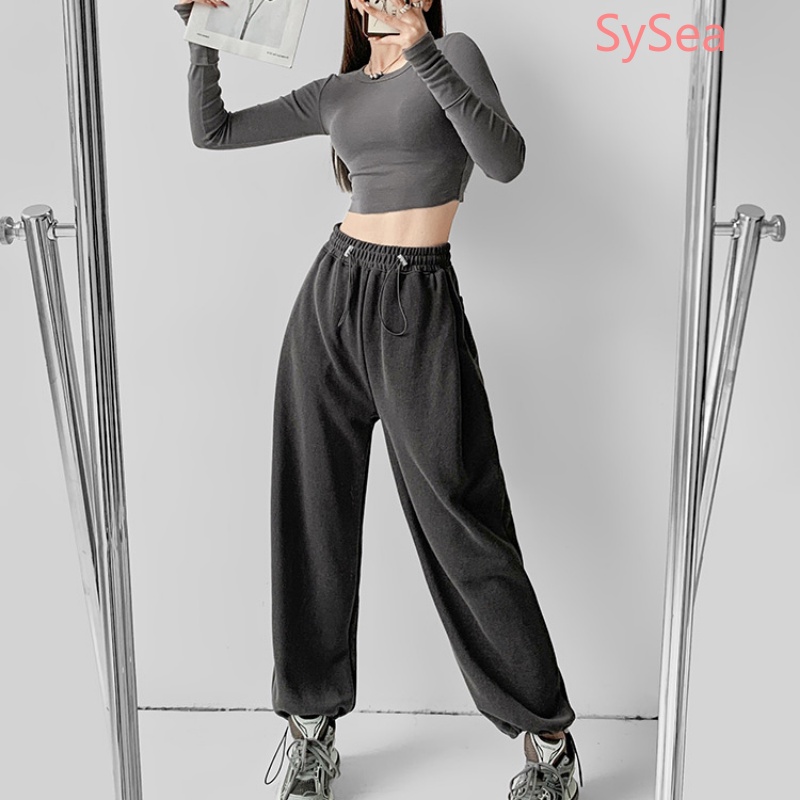 Quần ống rộng Ôm Dáng Phong Cách Mỹ Quyến Rũ Cho Nữ