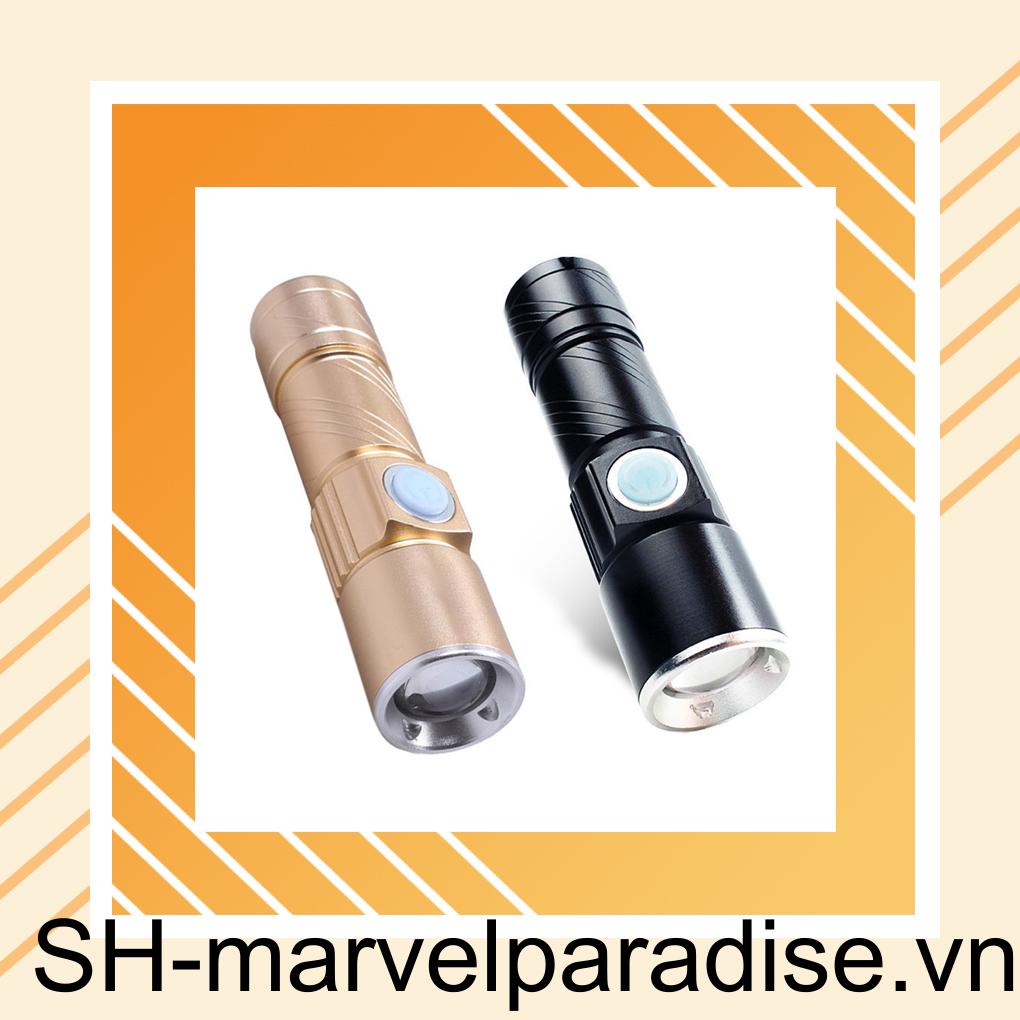 Đèn Pin Sạc USB Q5 3 Chế Độ Sáng Tiện Dụng
