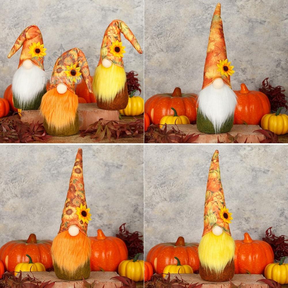 1 Búp Bê Lễ Hội Harvest Đội Mũ Dài Rudolph Vô Diện Trang Trí