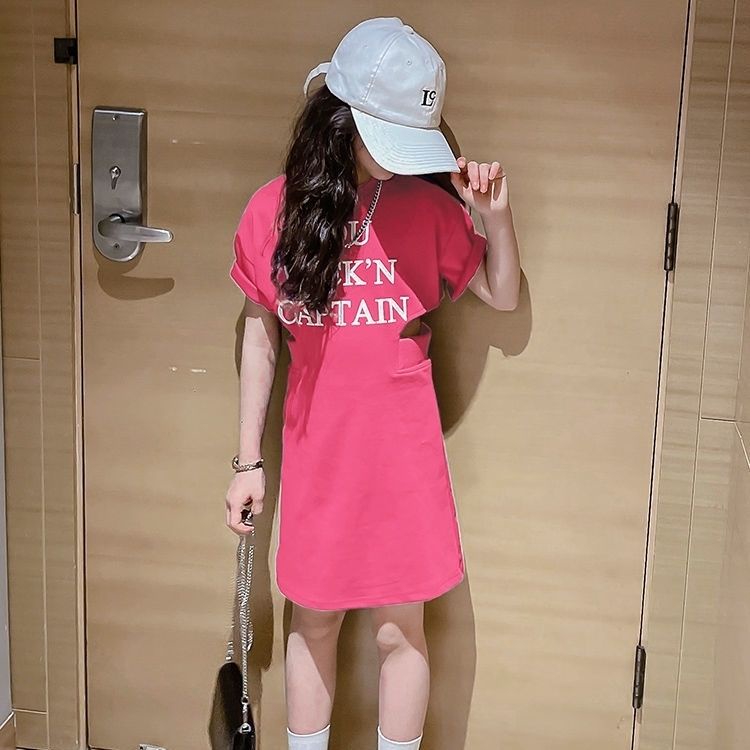 Đầm Thun Tay Ngắn Thời Trang Mùa Hè Mới 2023 Dành Cho Bé Gái