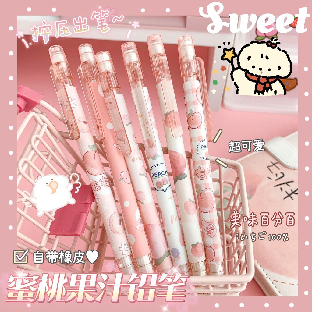 Bút Chì Bấm 0,5mm Hoạt Hình Dễ Thương