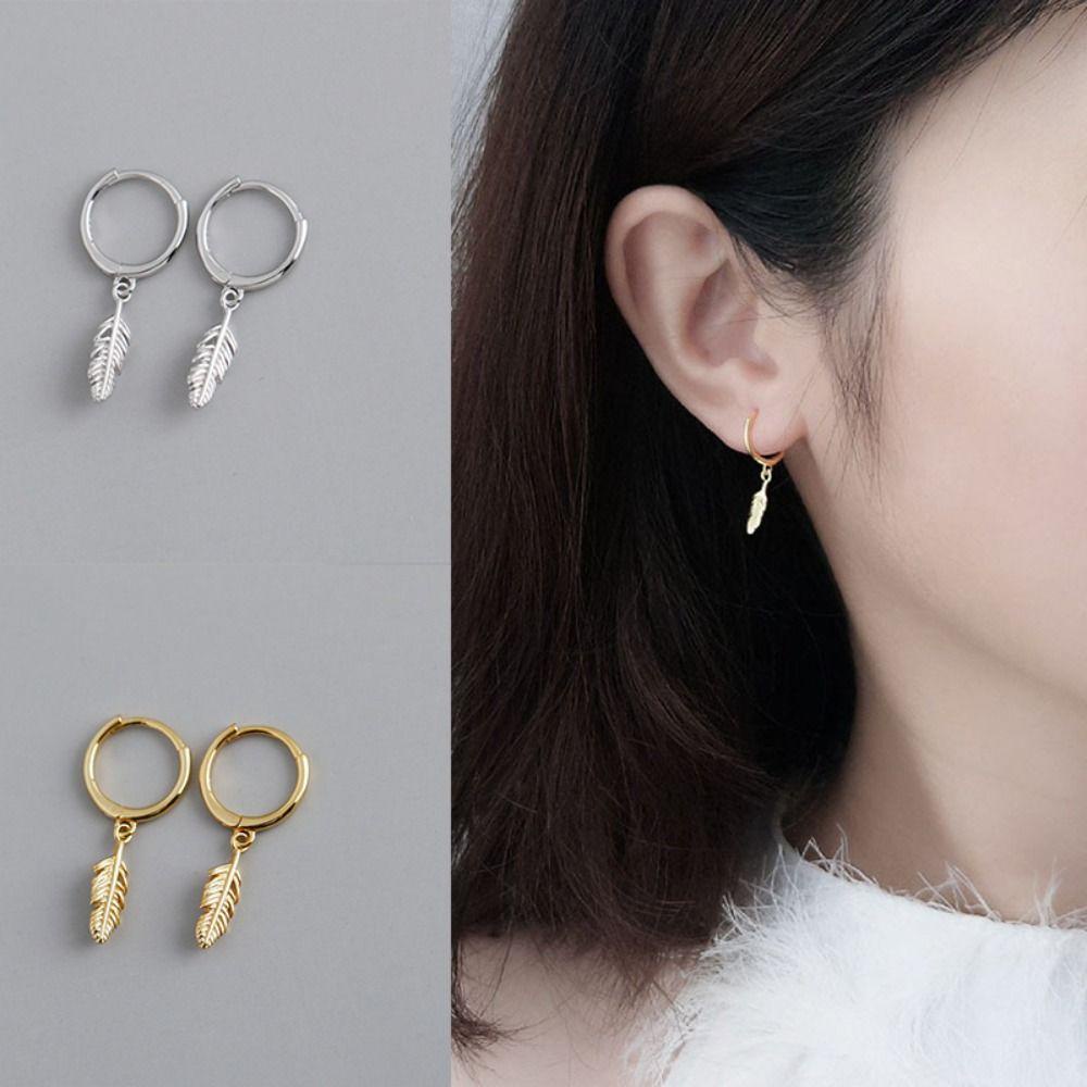 3 Đôi Bông Tai Hình Lông Vũ Gợi Cảm Cho Nữ