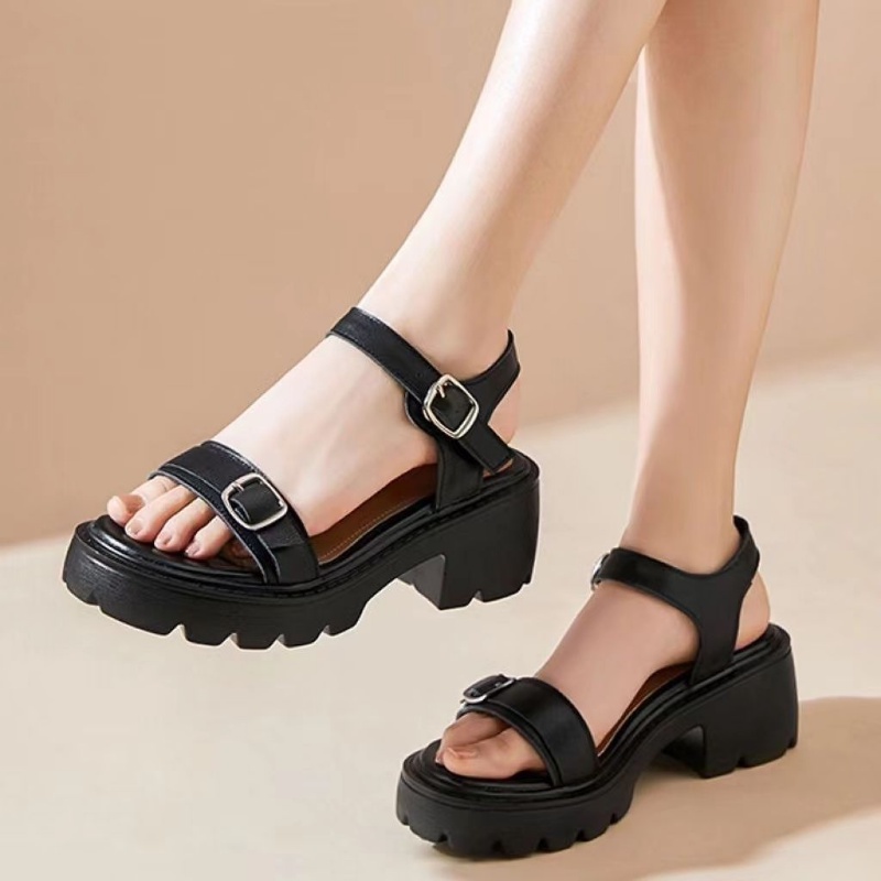 Xăng đan Cao Gót Đế Dày Thời Trang Mùa Hè Hàng Mới Dành Cho Bạn Nữ