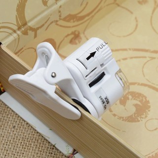 Magnifier 60X Mobile Phone Microscope With Led Universal Magnifying Glass Macro Lens Zoom Camera Clip [Q/15]