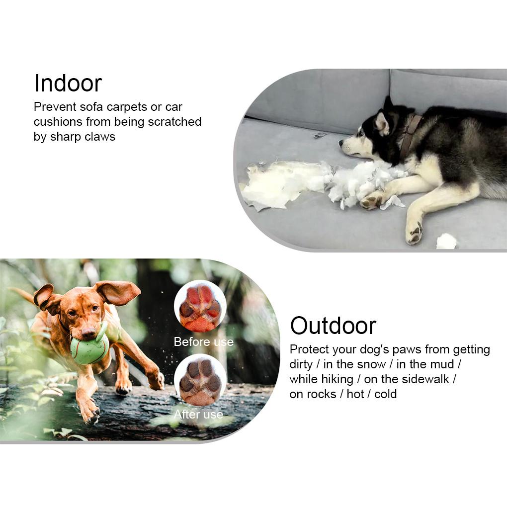 Set 4 Phụ Kiện Bọc Bảo Vệ Chân Cho Thú Cưng