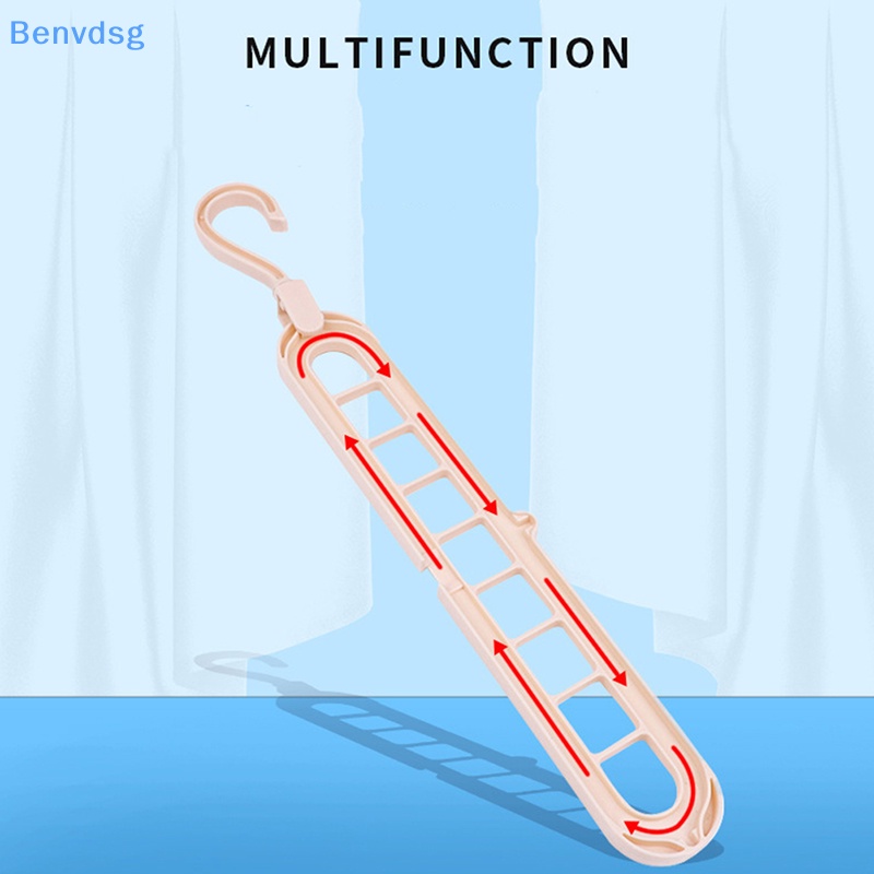 Thanh treo móc quần áo 9 Ngăn Tiết Kiệm Không Gian Tiện Dụng