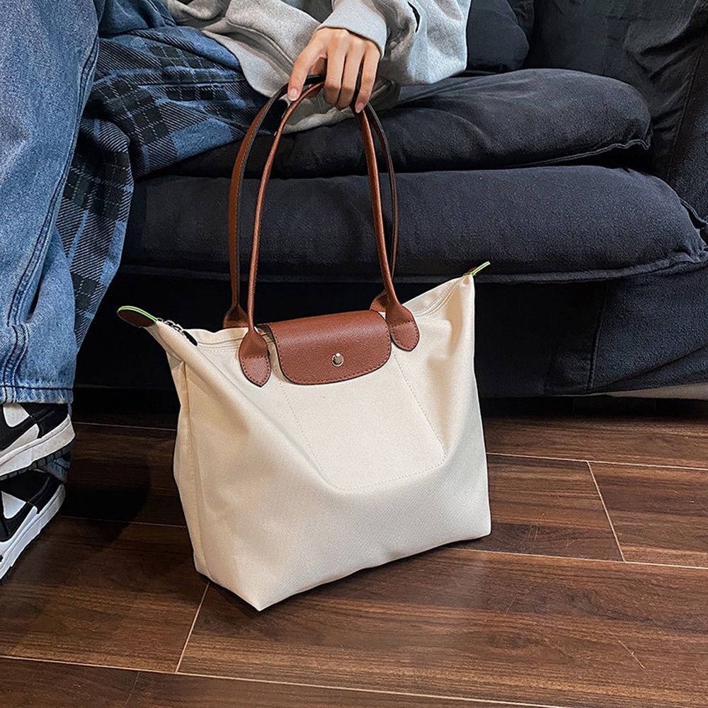 Túi Xách Đeo Vai Bằng Nilon Cỡ Lớn Chống Thấm Nước Cho Nữ