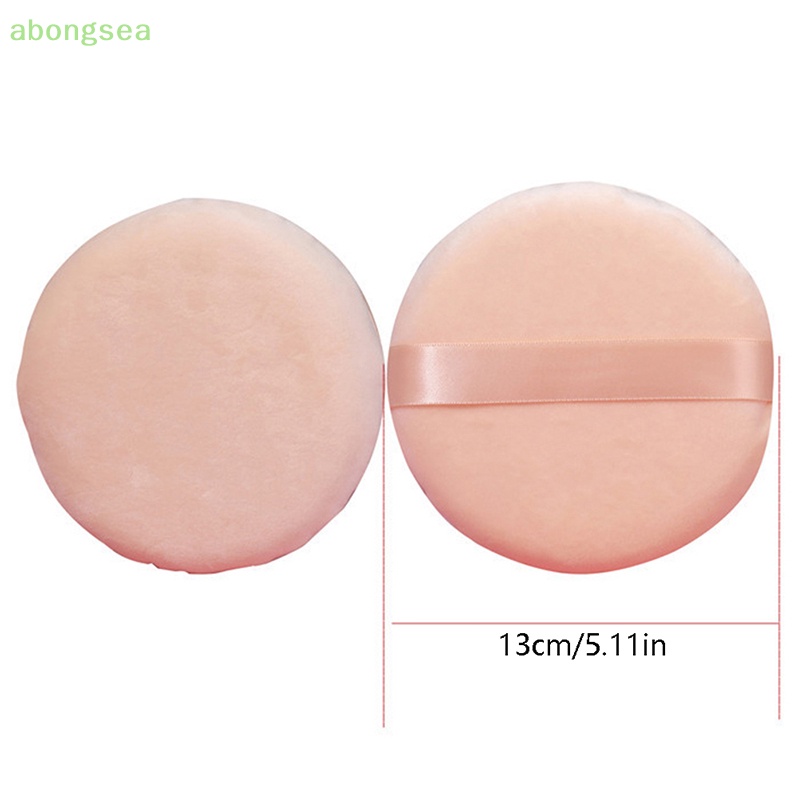 Abongsea Bộ Mút Trang Điểm Tròn Cỡ Lớn Mềm Mại Tiện Dụng