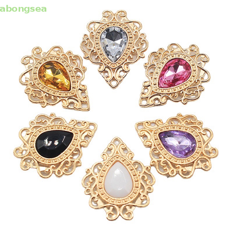 Hạt Đá Acrylic Hình Giọt Nước 32 * 26mm Dùng Làm Trang Sức DIY