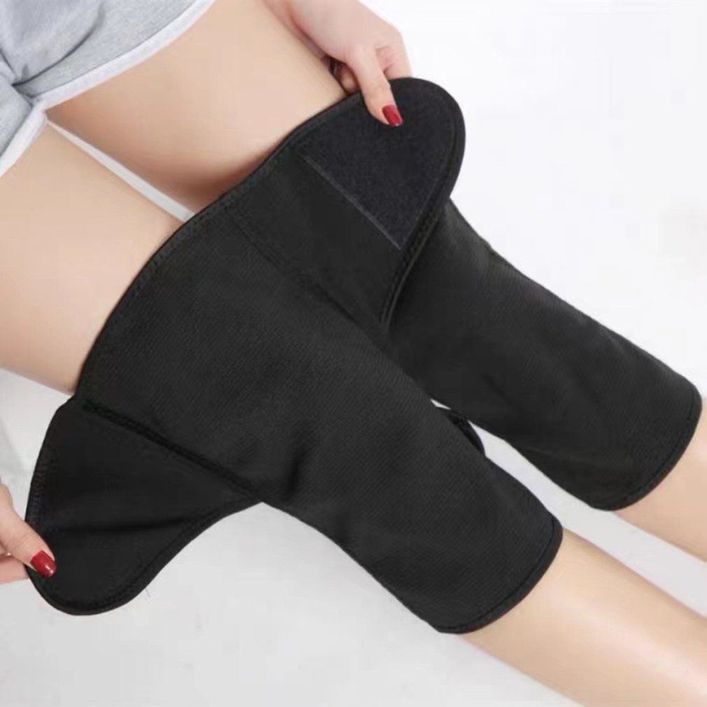 Warm Knee Protection Imitation Wool Riding Leggings Simulationmere Breathable Open Sleeve Windproof Pads [Q/8]