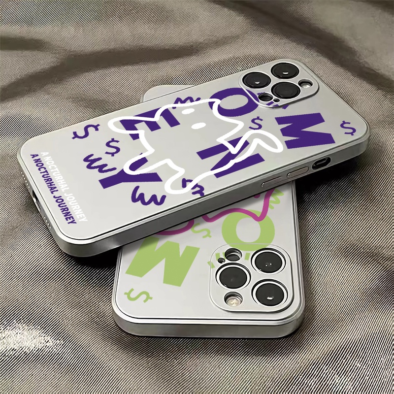 Ốp Điện Thoại TPU Silicone Mềm Mạ Điện Họa Tiết Mèo Cho IPhone 11 14 13 12 Pro Max XS XR X 8 + 7 6S Plus