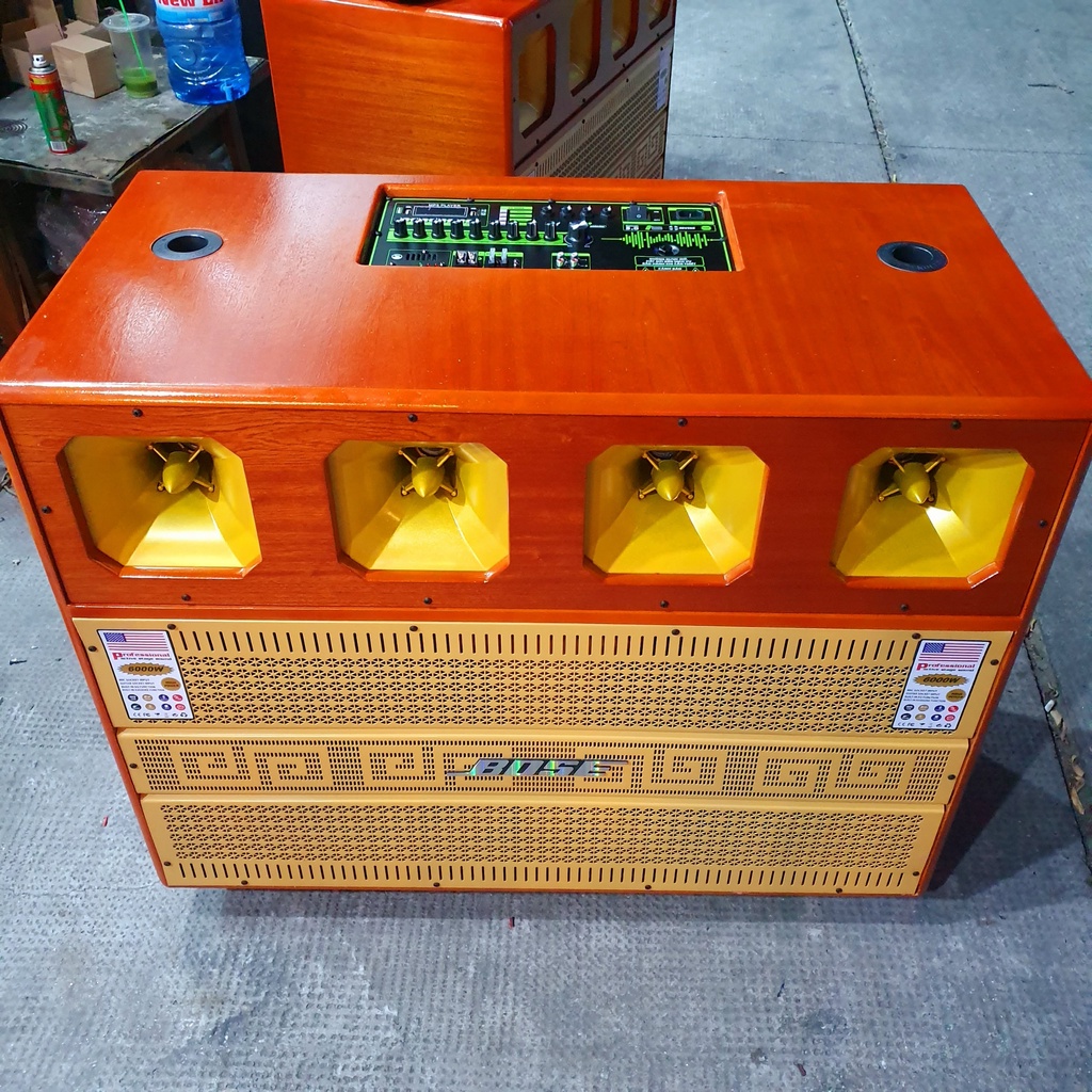 THÙNG LOA 40 ĐÔI 4 TREP VÂN GỖ CỰC ĐẸP DÙNG MẠCH 19x38 CAO CẤP