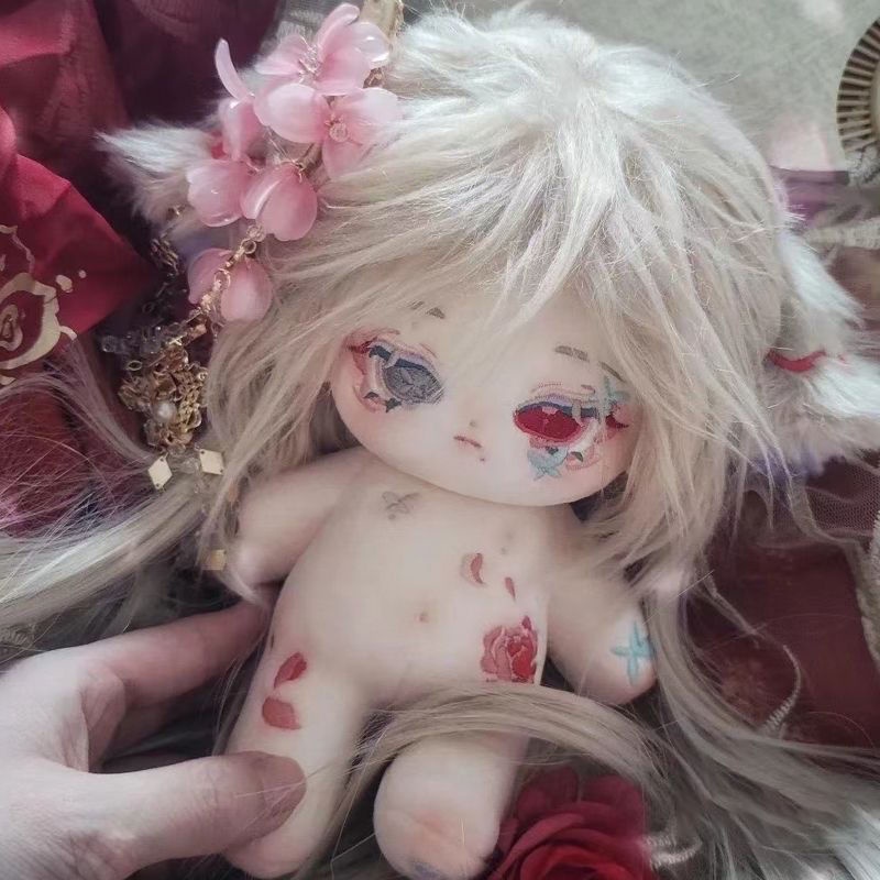 Búp Bê Cotton Mặc Hán Phục Màu Đỏ Cổ Điển Kích Thước 20cm 30cm