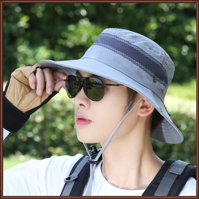 Mũ Tai Bèo Rộng Vành Thoáng Khí Chống Nắng Thời Trang Mùa Hè Cho Nam