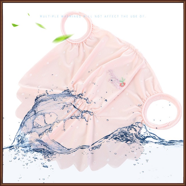 Khẩu Trang Chống Nắng Chống Bụi Bằng Lụa Mát Thêu Họa Tiết Hoa Gợn Sóng Thời Trang Mùa Hè Cho Nữ