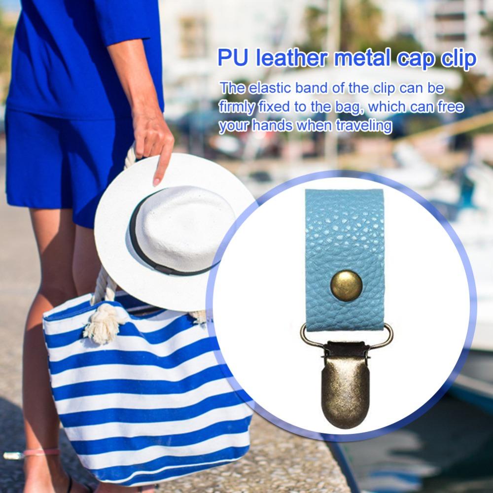 Kẹp Nón / Ba Lô / Túi Xách Bằng Da Đa Năng Sáng Tạo Thông Dụng Khi Đi Bộ Đường Dài