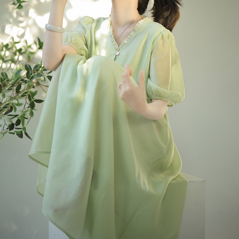 Đầm Đa Năng Thiết Kế Xinh Xắn Hợp Thời Trang | Chuông Gió Treo Trang Trí Xinh Xắn | Váy Yêu Tinh Phong Cách Mori Mùa Hè Mới 2023