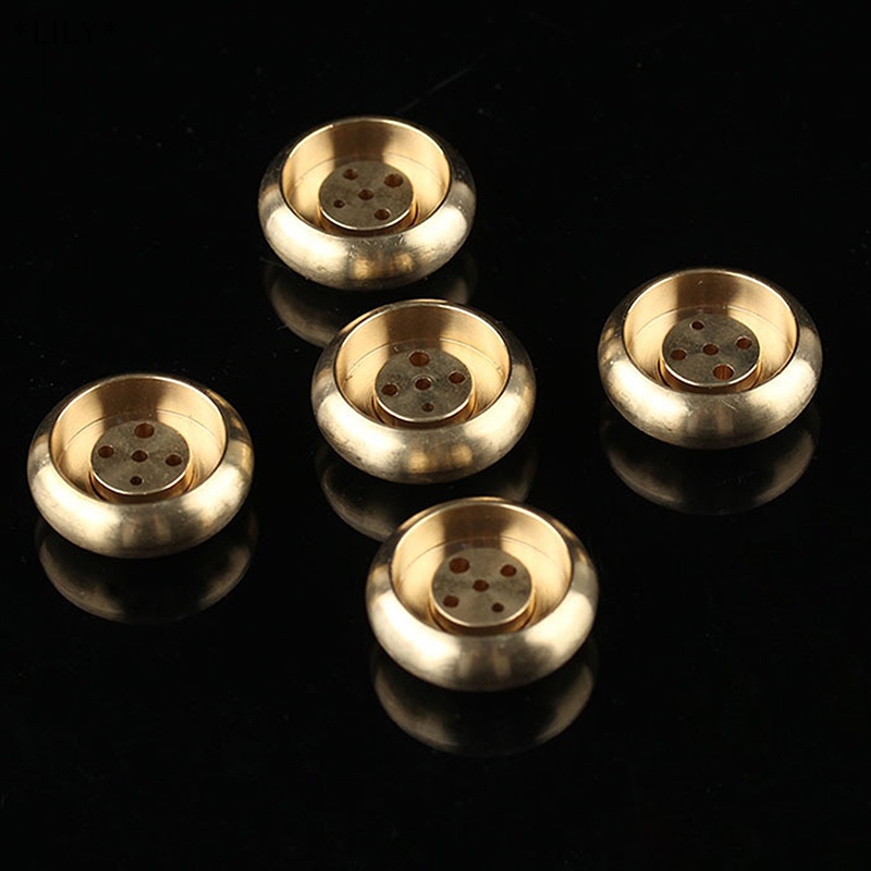Lily 1pcs Chất lượng cao 5 lỗ mini Brass hương Burner Lư Hương Gậy Lư hương đứng chủ trang trí nội thất uuu