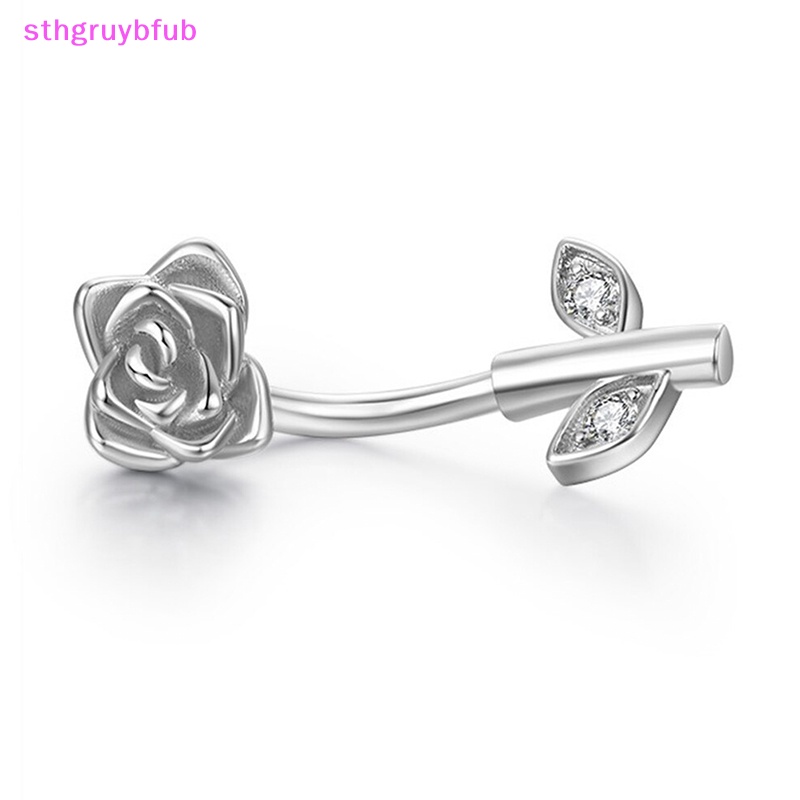 Khuyên Rốn Hình Hoa Hồng Đính Đá Zircon Thời Trang Cho Nữ