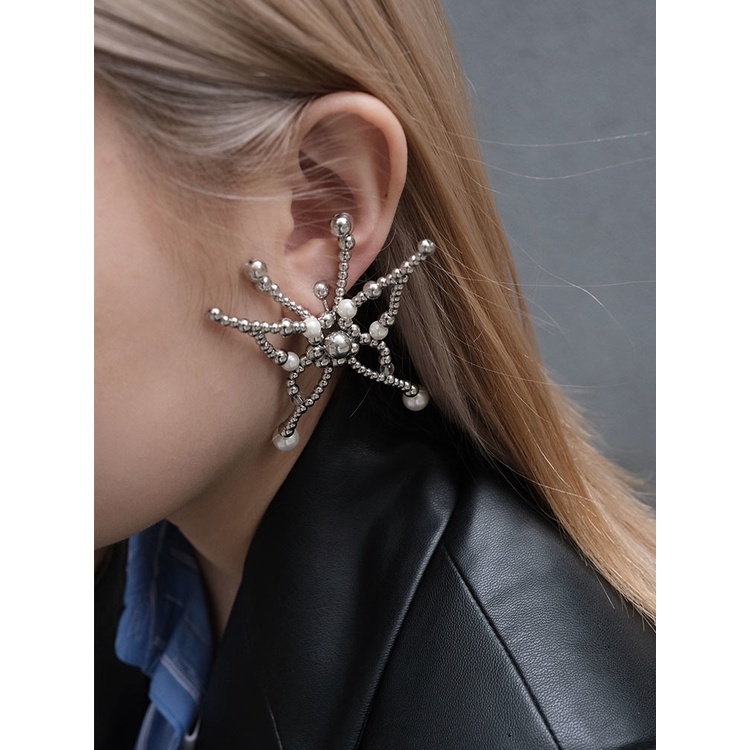 Bông Tai Hình Bướm Màu Bạc Thời Trang Hàn Quốc y2k