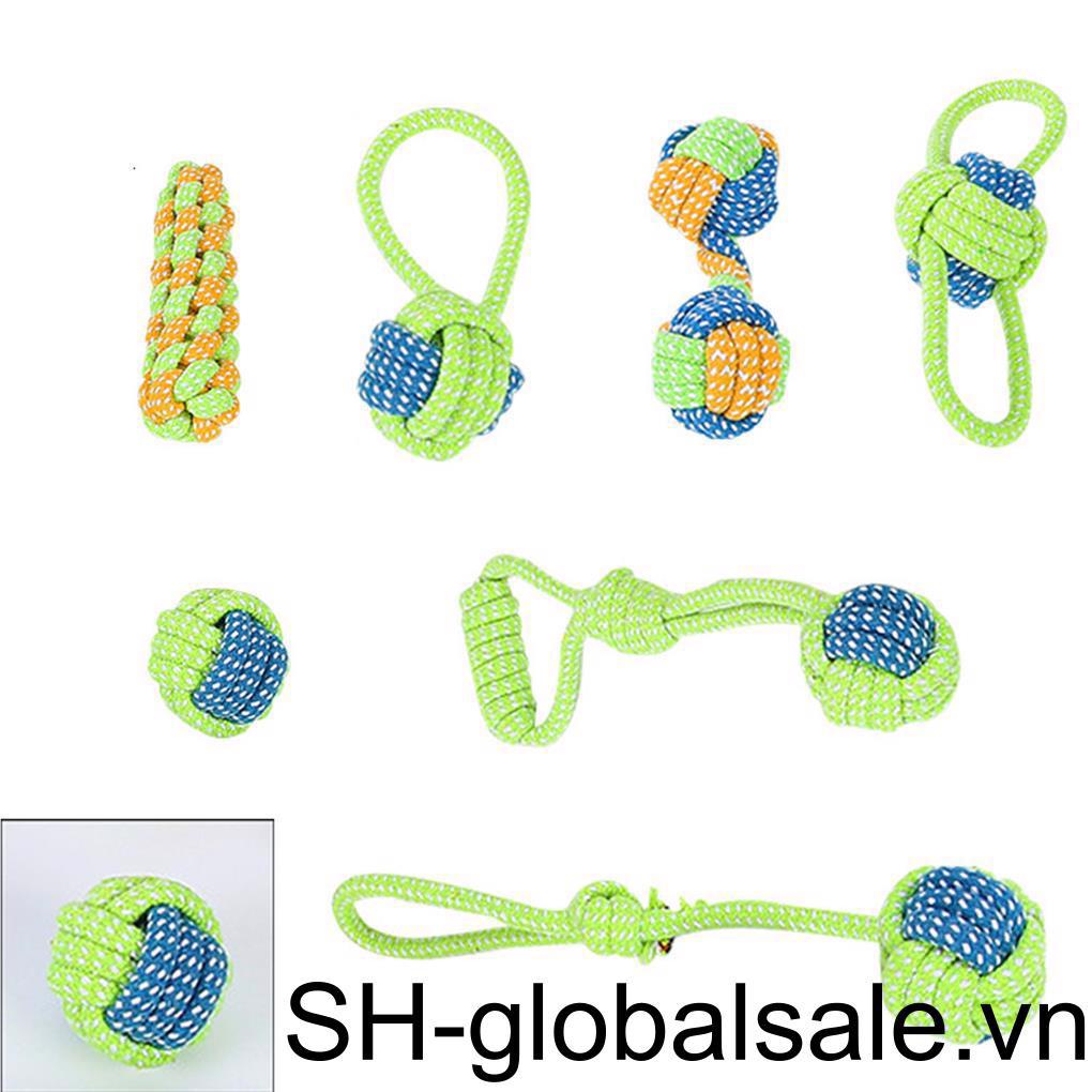 Đồ Chơi Bóng Gặm Chống Nước Chống Mài Mòn Thoáng Khí Kèm Dây Thừng Huấn Luyện Thú Cưng