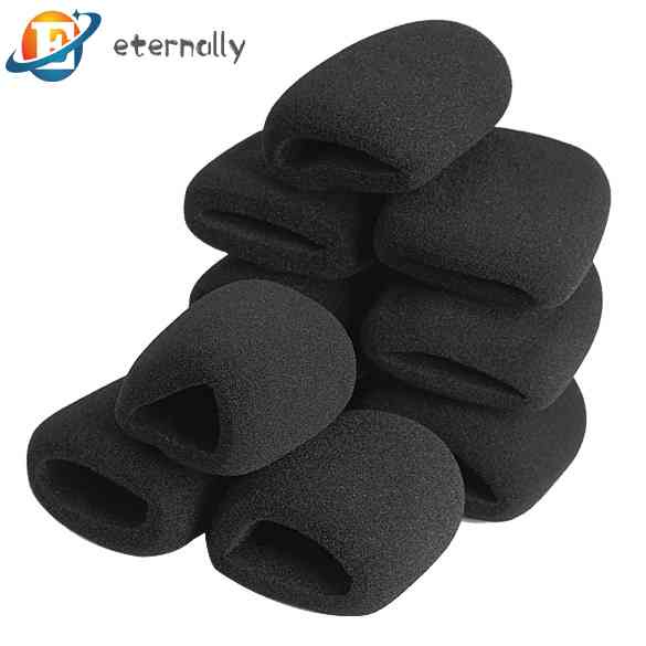 10 Mút Xốp Đàn Hồi Màu Đen Bọc Đầu Micro Karaoke DJ