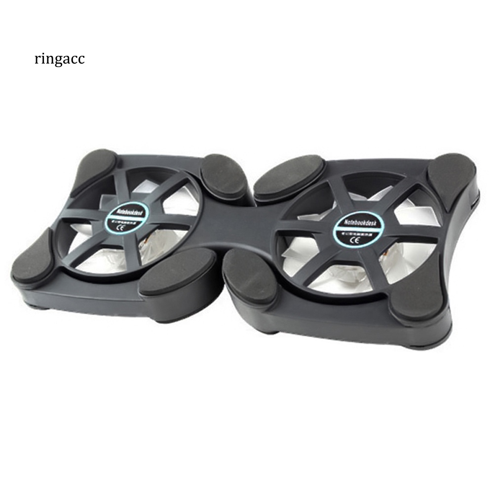 Quạt Tản Nhiệt 2 Đầu RGA 14inch Có Thể Gấp Gọn Tiện Dụng Cho Laptop Notebook