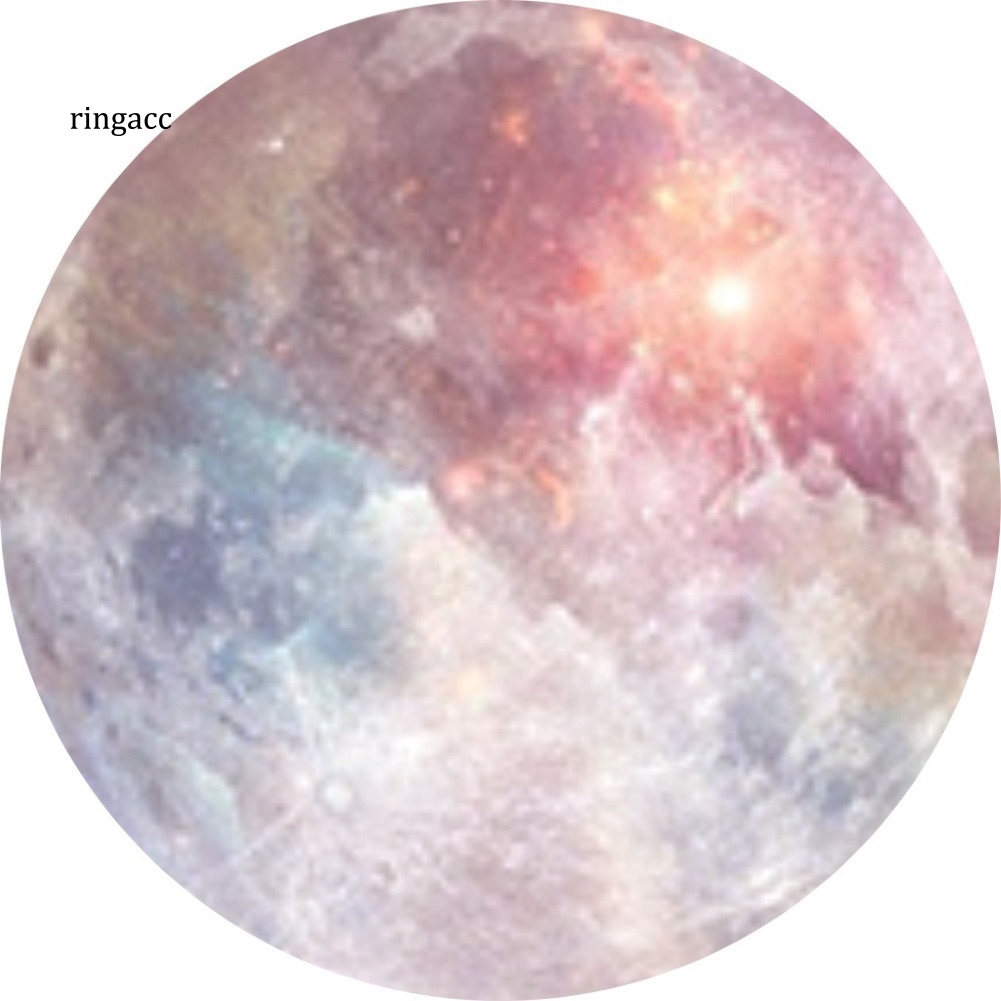 Tấm Lót Chuột Hình Tròn Họa Tiết Trái Đất / Mặt Trăng / Sao Hỏa Độc Đáo Tiện Dụng