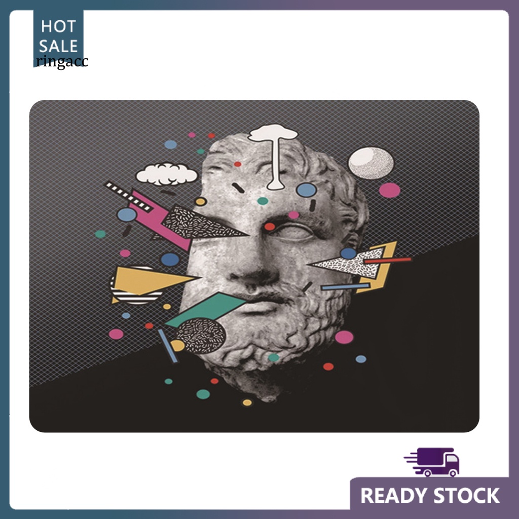 Tấm Lót Chuột RGA Bằng Cao Su Mềm Chống Trượt Họa Tiết Hình Học Nhiều Màu Sắc Dành Cho Văn Phòng