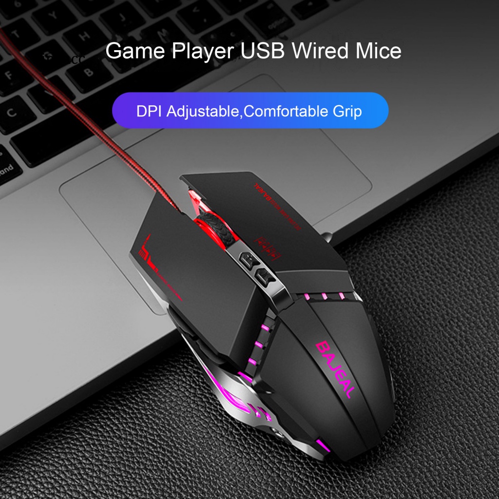Chuột Quang Chơi Game 7 Nút Có Dây USB Chống Trượt Chuyên Nghiệp