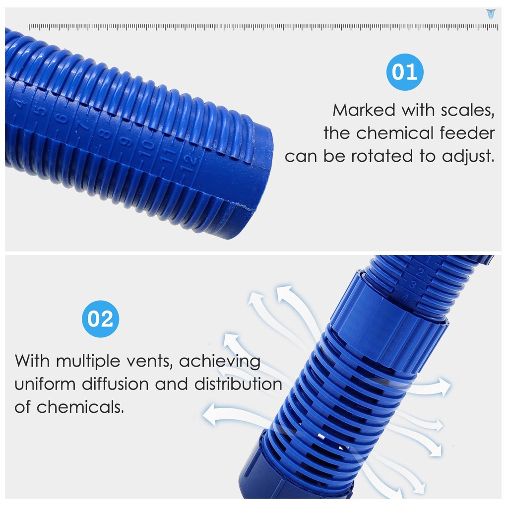 Dụng Cụ Đựng Thức Ăn Nổi Có Thang Đo Lường Xoay Điều Chỉnh Được Dành Cho Bể bơi Spa