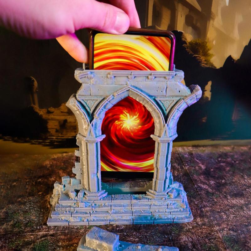 [Fenteer1] Giá Đỡ Điện Thoại Di Động Ruined Archway Trang Trí Nhà Cửa Sân Vườn Phòng Ngủ