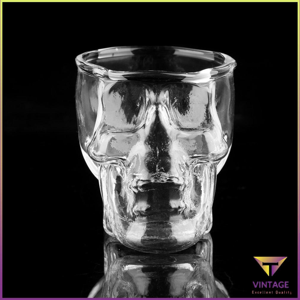 Trong Suốt Hình Đầu Lâu Cốc Thủy Tinh Cho Bia Vodka Nhà Drinke Mới Lạ Quà Tặng [T/3]