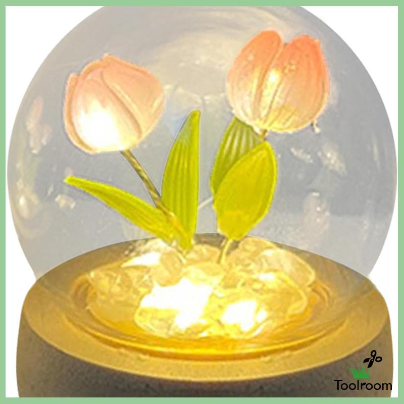 Đèn Ngủ Hình Bông Hoa Dùng Trang Trí Bàn DIY