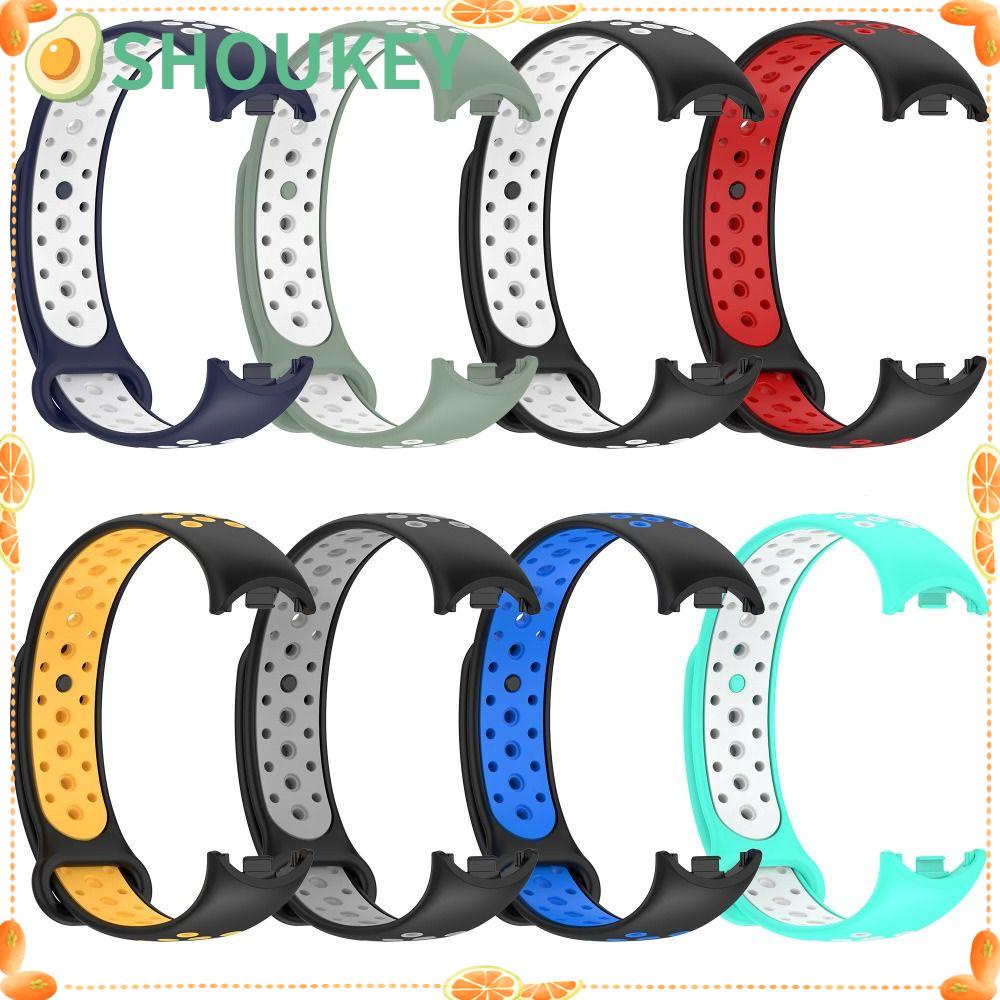 Dây Đeo Thay Thế Chất Liệu Silicon Màu Trơn Cho Xiaomi Band 8